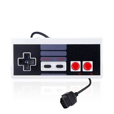 닌텐도 호환 부품 2 PCS 화이트 게임 컨트롤러 조이스틱 닌텐도 NES 조이스틱 NES NTSC 시스템 콘솔 클래식 스타일, 2개