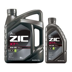 ZIC 지크 X7 LS 5W30 6L+1L 7L Set 디젤엔진오일, 2개, 1L
