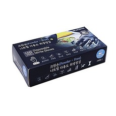 니트릴다용도블랙위생장갑세트라 100p세트 L 라텍스장갑 위생장갑 다용도 블랙 니트릴 KWD300DB, 1개, 1개