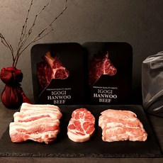 [1월13일 순차출고]모듬한돈구이세트 2호 1.2kg (삼겹살 목살 항정살), 1세트