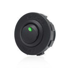 3PIN 스위치 액세서리 LED 자동차 조명 스위치 12V 로커 24V 대시보드 차량 보트 라운드 ON/OFF, 1개, 3) green