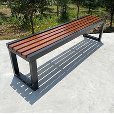 공원벤치 의자 야외 휴게실 공원 평벤치 정류장 대기의자, 길이 150cmx폭 40cm x 높이 45cm