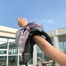 쉬폰 리본 곱창 헤어밴드 5color