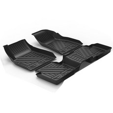 3D TPE 발 패드 무독성 방수 미끄럼 방지 자동차 바닥 매트 왼쪽 운전 라이너 카펫 러그 MG6 에 적합, [01] Black, 1개