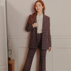 꼼빠니아 울산뉴코아>가을겨울간절기 캐주얼정장 바지세트>70%할인>최종가전>무료배송>체크패턴 자켓 바지 정장세트