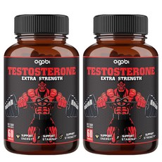 2개세트 아고비 허브테스토스테론 테스트레벨부스터 Herbal Testosterone-Booster 9200 mg 남성강화 보충제 효율 속도 영양, 2개