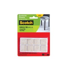 3M 스카치™ 마루보호 패드 (사각 소), 1개, 꾹요※<상품선택>★☆