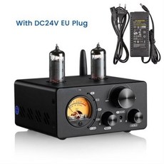  AIYIMA T9 HiFi Bluetooth 5.0 진공 튜브 앰프 USB DAC 스테레오 앰프 COX OPT 100W 가정용 오디오 파워 앰프 VU 미터 24V 전원 어댑터 포함, CHINA_AMP EU Plug 