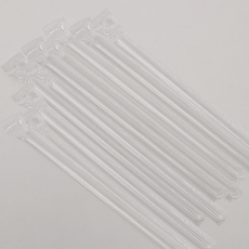 제이스톤 개별포장 투명 일자 버블티 빨대 스트로우 12mm x 25cm, 1개
