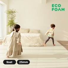 [에코폼] 맘편한매트 오리지널 9세트 퍼즐매트 놀이방매트, B타입(500x500x25mmx36장)/샌드 베이지