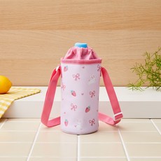 [모던하우스 인천점] 500ML 생수가 쏙 들어가는 물병주머니 리본래빗 -[KI0825002], 1개