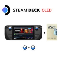 밸브 스팀덱 올레드 Steam Deck OLED 휴대용 게임기 보호필름 엄지캡 포함 1TB OLED