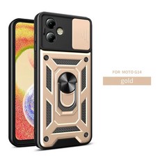 전원주택 캠핑 화로 화롯대 모토로라 모토 G14 G54 G84 용 아머 충격 방지 휴대폰 케이스 카메라 보호 링 거치대 후면 커버, 10.For Moto G54 - Gold, 1개