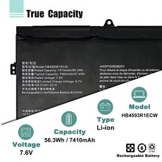 lofty HB4593R1ECW 노트북 배터리 교체 화웨이 메이트북 X 프로 i7 Mach-W29 MACH-W19B MACH-W29C KPL-W00 KLV-W19 VLT-W60 5, [01] Black