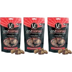  Vital Essentials 바이탈 에센셜 동결건조 닭하트 강아지 트리트 100퍼 미국산 당신의 털복숭이 친구 건강한 간식 모든 천연 프리미엄 재료 3팩 각각 1.9온스 