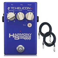 TC Helicon Harmony Singer 2 Vocal Processing Pedal with (2) 20 XLR Cables, One Color_One Size, One Color, 상세 설명 참조0