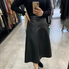 제시뉴욕 가죽A라인스커트BAW5KNSP853