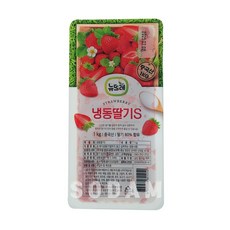 [소담푸드] 뉴뜨레 냉동딸기S 1kg / 중국산 가당딸기 딸기청 드라이아이스포장, 10팩