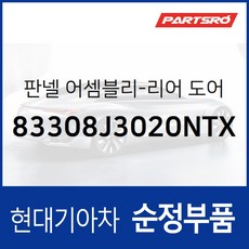 리어 도어 트림 판넬 우측 (83308J3020NTX) 벨로스터 N JSN, 1개