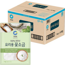 대상 청정원 요리용 꽃소금, 1kg, 110개