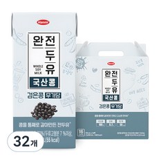 완전두유 검은콩 무가당, 190ml, 32개