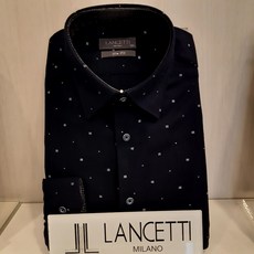 란체티 프린트 기모 !! 슬림핏 셔츠 LRW1014NA