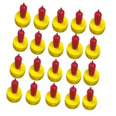 Zeyuan 20pcs 어린 아이 아이 젖꼭지 젖꼭지 피더 병 토퍼 먹이 우유 마시는 농장