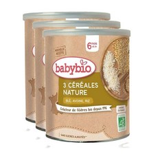 Babybio 베이비 네츄럴 아기 시리얼 6개월 이상 220g 3팩, 3개