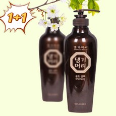1+1 댕기머리 윤초 샴푸 탈모예방 한방농축원료 기능성샴푸 400ml*2개