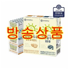 연세우유 [NS Shop+]고칼슘 검은콩 두유48팩+호두아몬드 두유48팩, 180ml, 1세트