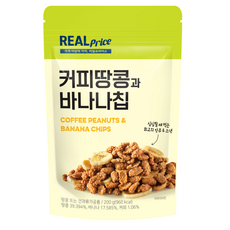 리얼프라이스 커피땅콩과 바나나칩, 4개, 200g