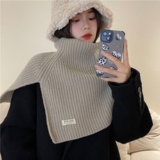 주니지니네 겨울 여성 넥워머 터틀넥 숄머플러 니트 목도리