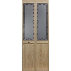 LTL Home Products 홈 프로덕츠 840726 장인 이중폴드 인테리어 목재 도어 30 x 80 인치 미완성 소나무, 30 x 80 인치 미국직구