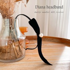 리본진주머리띠