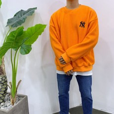 스트릿제이 NY 자수 양털 맨투맨
