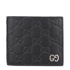 [Gucci]구찌 20SS 시그니쳐 씨마 GG 은장로고 지갑 473916 CWC1N 1000 블랙 가죽 남성 반지갑 473916CWC1N1000