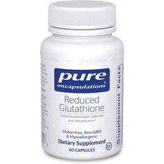 Pure Encapsulations Reduced Glutathione 퓨어 인캡슐레이션 글루타치온 60정, 0000mg, 1통