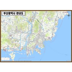 지도샵 부산광역시 지도 155cm x 110cm