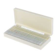 STK50pcs 준비 된 유리 현미경 슬라이드 레이블 생물 표본 세트