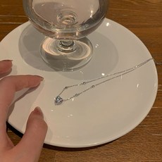 리얼화이트골드목걸이