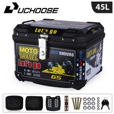 바이크 오토바이탑박스 범용 오토바이 테일 박스 R1200GS R1250GS F800GS F850GS G310gs F750gs 상단 후면 수하물 도구 대용량 45L, [29] 29