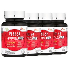 타이거아울렛 키토산 다이어트 슬림 84정 x 4병 체지방 뱃살 감소 분해제 탄수화물 칼로리 컷팅제 보조제 콜레스테롤 개선 영양제, 단품, 단품