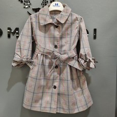 쁘띠앙팡체크코트