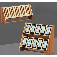 대량 스마트폰 거치대 진열대 휴대폰 홀더 스탠드, 1개, 상세페이지 참고, 5. 흰색PVC5단25개거치가능