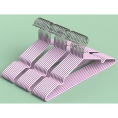 리위드 논슬립 어깨뿔방지 프리미엄 스틸 옷걸이, 10개, 퍼플