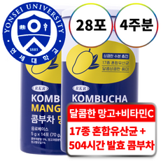 연세대학교 하루영양 RKR 콤부차 망고, 5g, 14포, 2개