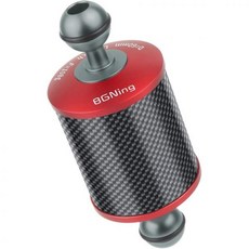 BGNing 업그레이드 60mm 카본 파이버 플로트 부력 아쿠아틱 암 5 8 10 12인치 카메라 트레이 다이빙용 듀얼 볼 플로팅 믹스 블랙 레드, 5inch Mix Grey Red, 1개