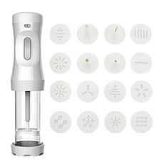 Tools 홈 도구 가정용 생활 용품 과자 도구 전기 분출 쿠키 프레스 건 세트 프로 쿠키 메이커 베이킹 용 12 쿠키 금형이있는 비스킷 메이커 063, 협력사, 세트당