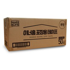 이너홈 박스테이프 80m 투명 50개, 1박스