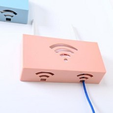 셋톱박스 숨기기 벽걸이tv 선정리 셋탑박스 정리함 벽콘센트가리개 거치대 라우터 무선, 01 와이파이 수납함 미백 (보관 및 배송